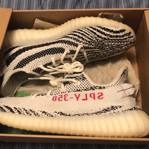 yeezy zebra size 12
